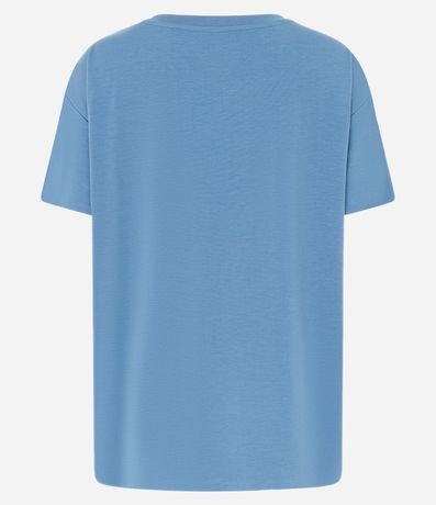 Remera Regular en Microfibra Amplia con Encajes Laterales 5