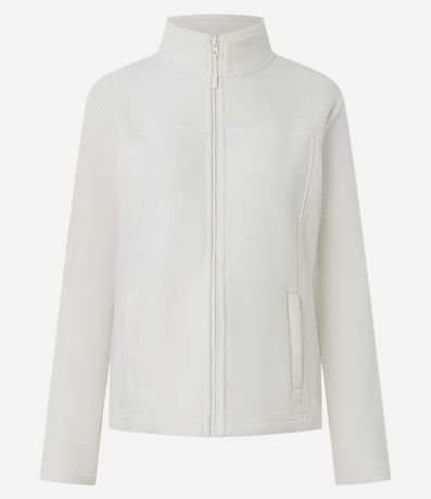 Campera Pesada Deportiva en Fleece con Cuello Alto 5