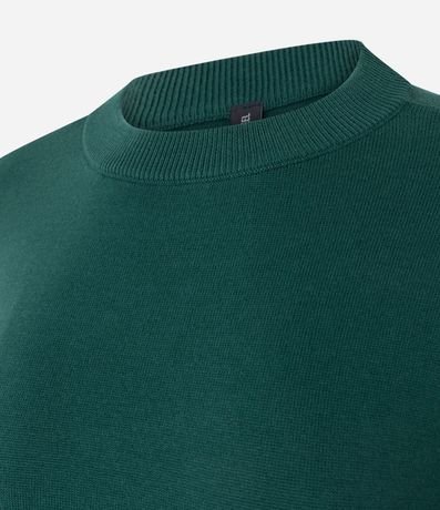 Suéter Boxy en Punto con Cuello y Puños Canelados 2