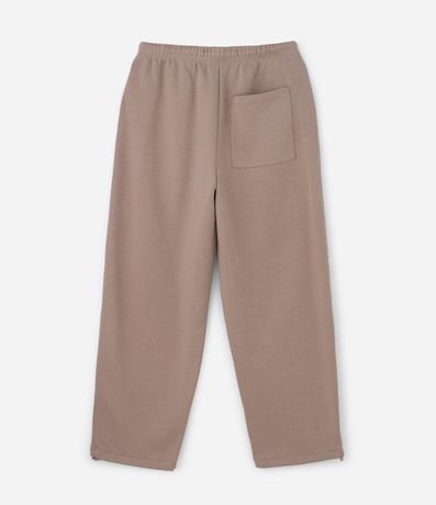 Pantalón Baggy en Algodón con Felpa con Bajo Ajustable 2