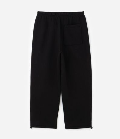 Pantalón Baggy en Algodón con Felpa con Bajo Ajustable 6