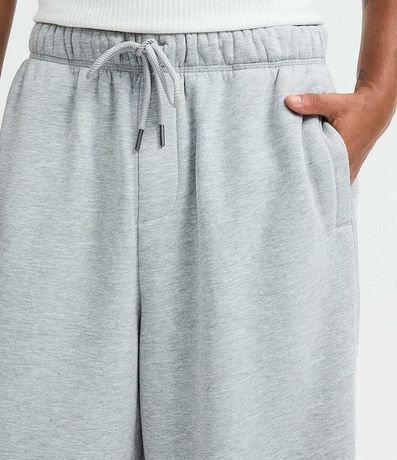 Pantalón Baggy en Algodón con Felpa con Bajo Ajustable 3