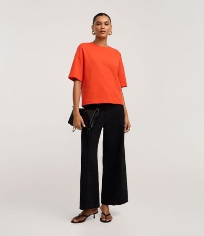 Blusa Oversized Básica en Algodón Malla 2