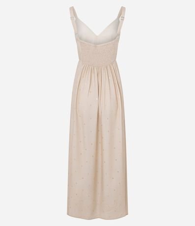 Vestido Largo con Escote V y Estampado Floral Bold 3