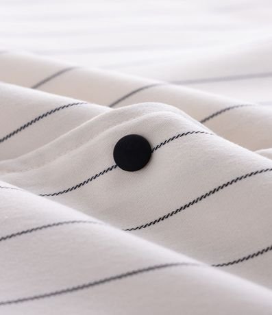 Camisa Baseball Rayada en Microfibra con Lettering Reckless 7