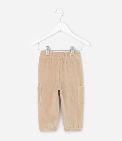Pantalón Infantil Canelado con Bolsillos Cargo – Talle 0 a 24 Meses 2