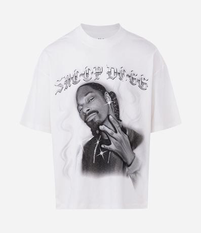 Remera Oversized en Algodón con Estampado Snoop Dogg 4