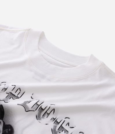 Remera Oversized en Algodón con Estampado Snoop Dogg 7