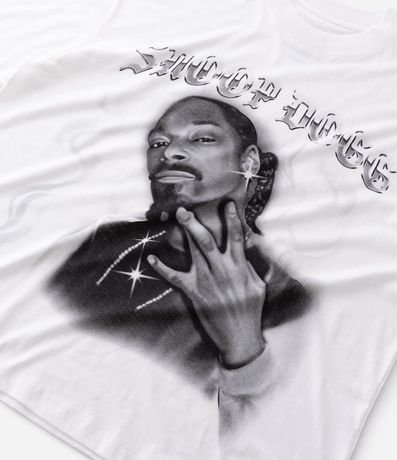 Remera Oversized en Algodón con Estampado Snoop Dogg 8
