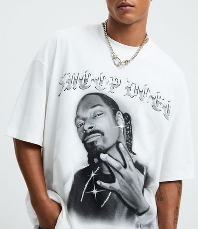 Remera Oversized en Algodón con Estampado Snoop Dogg 3