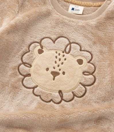 Saco Bebê con Leoncito Bordado – Talle 0 a 18 Meses 8