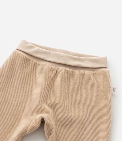 Pantalón Infantil con Pié Bordado Oso – Talle 0 a 18 Meses 4