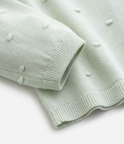 Cardigan Infantil en Efecto Punto con Volado Texturizado – Talle RN a 18 Meses 5