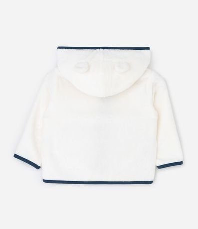 Conjunto Infantil Saco con Capucha y Pantalón Bordado de Oso – Talle 0 a 18 Meses 3