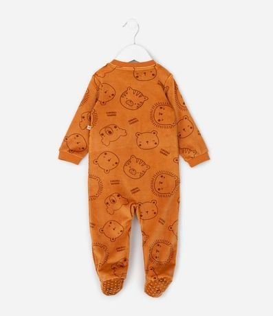 Mono Plush con Estampa de Bichos - Talle 0 a 18 Meses 3