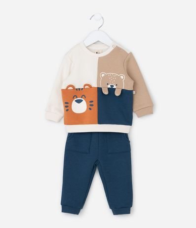Conjunto Infantil con Animales y Bloques de Color – Talle 0 a 24 Meses 2