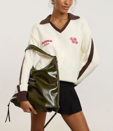 Cartera Hobo Grande con Expanción Lateral de Cremallera 9