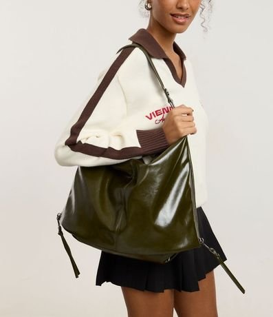 Cartera Hobo Grande con Expanción Lateral de Cremallera