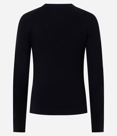 Blusa Básica en Punto con Manga Larga 3