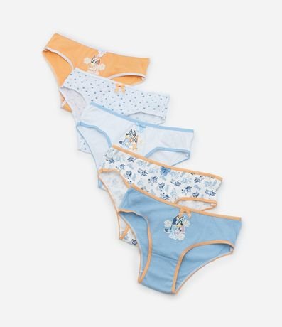Kit 05 Bombachas Infantiles con Estampa Bluey - Talle 2 a 10 años