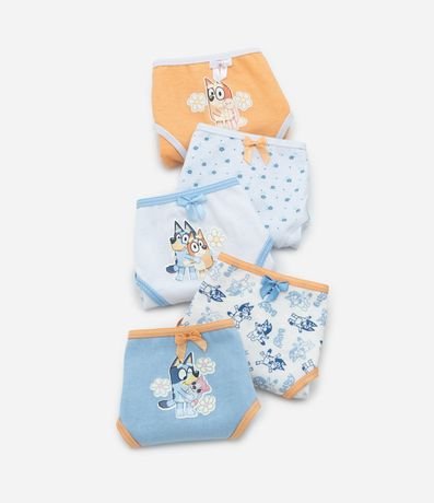 Kit 05 Bombachas Infantiles con Estampa Bluey - Talle 2 a 10 años 3