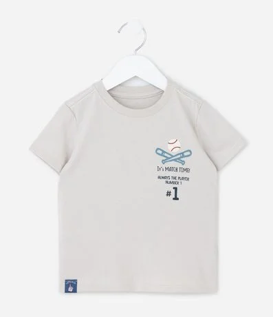 Remera Infantil con Estampa de Baseball - Talle 1 a 6 años