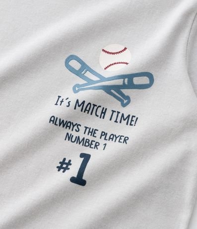 Remera Infantil con Estampa de Baseball - Talle 1 a 6 años 6