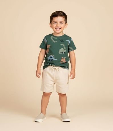 Remera Infantil con Estampa de Dinos - Talle 1 a 6 años
