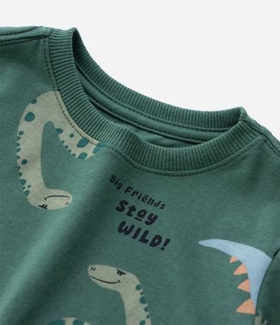 Remera Infantil con Estampa de Dinos - Talle 1 a 6 años 5
