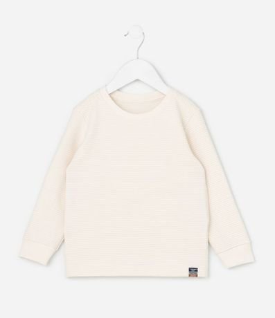 Remera Infantil Texturizada Básica - Talle 1 a 6 años