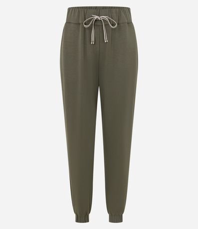 Pantalón Jogger en Algodón con Lazo en la Cintura 5