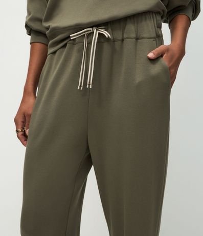 Pantalón Jogger en Algodón con Lazo en la Cintura 3