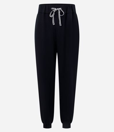 Pantalón Jogger en Algodón con Lazo en la Cintura 5