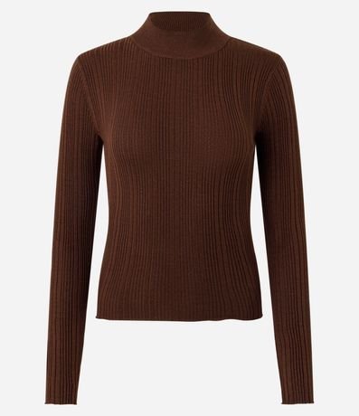 Blusa Rectilínea Punto con Cuello Alto Adulto 3