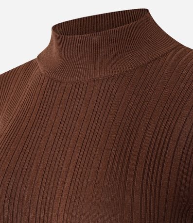 Blusa Rectilínea Punto con Cuello Alto Adulto 4