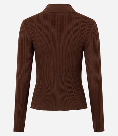 Blusa Rectilínea Punto con Cuello Alto Adulto 5