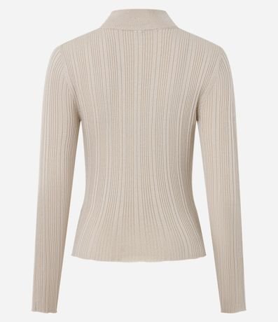 Blusa Rectilínea Punto con Cuello Alto Adulto 6