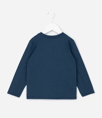 Remera Manga larga Infantil en Algodón con Pequeño Bolsillo de Bombero - Talle 1 a 6 años 2