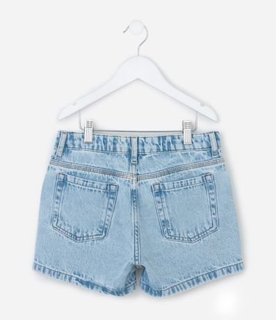 Short Infantil en Jeans Marmorizado con Brillitos - Talle 5 a 14 años 3