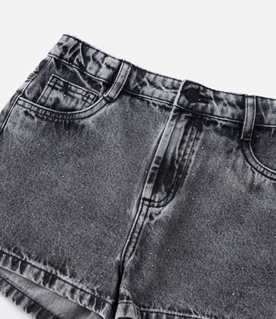 Short Infantil en Jeans con Aplicación de Brillos - Talle 5 a 14 años 6