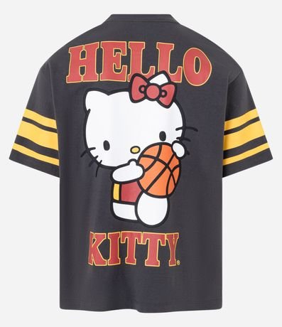 Remera Boxy en Algodón con Estampa Hello Kitty Baloncesto 6