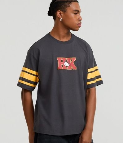 Remera Boxy en Algodón con Estampa Hello Kitty Baloncesto 2