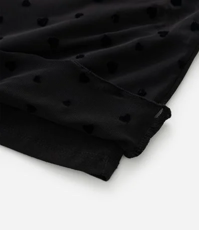 Remera Infantil en Tule con Corazones y Musculosa Interna – Talle 5 A 14 años 4