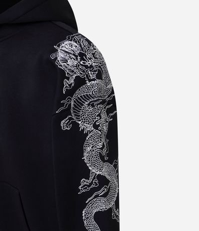 Saco en Algodón de Felpa con Dragón Oriental 2