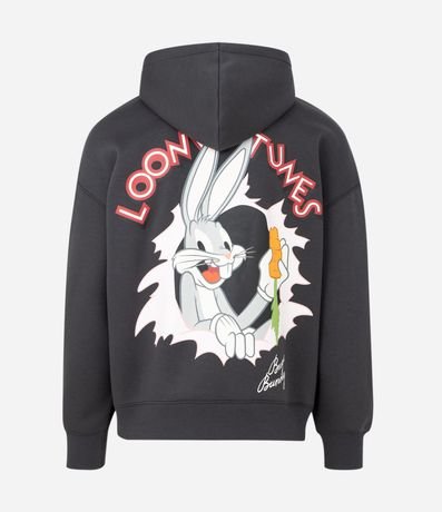 Buzo Masculino Algodón Looney Tunes Bugs Bunny con Capucha 6
