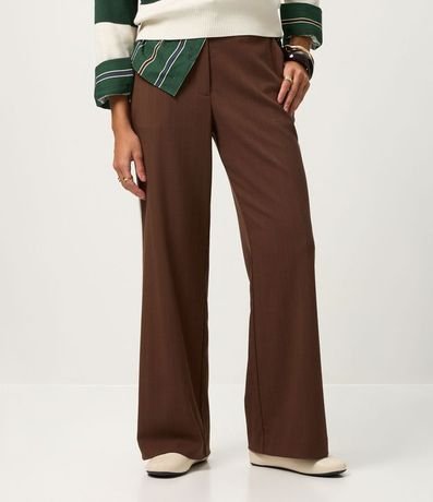 Pantalón Recto en Sastrería con Rayas Hilo Teñido 2