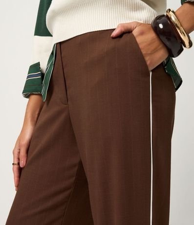 Pantalón Recto en Sastrería con Rayas Hilo Teñido 3