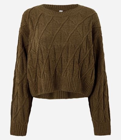 Buzo Acanalada en Punto con Manga Larga