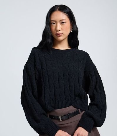 Buzo Acanalada en Punto con Manga Larga