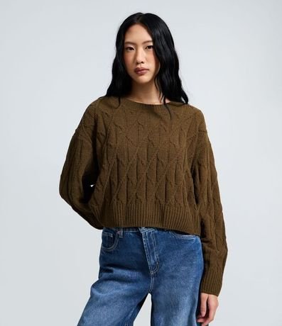 Buzo Acanalada en Punto con Manga Larga